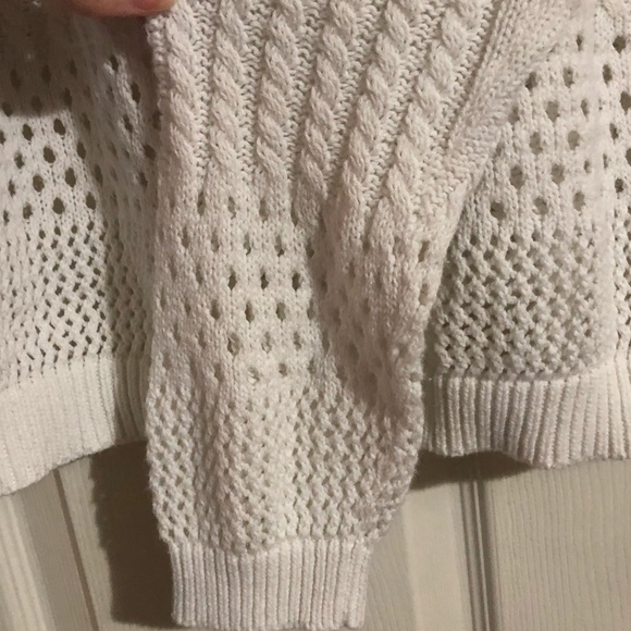 ❗️SOLD❗️Verve • White Crotchet Open Front Cardigan - Picture 7 of 13